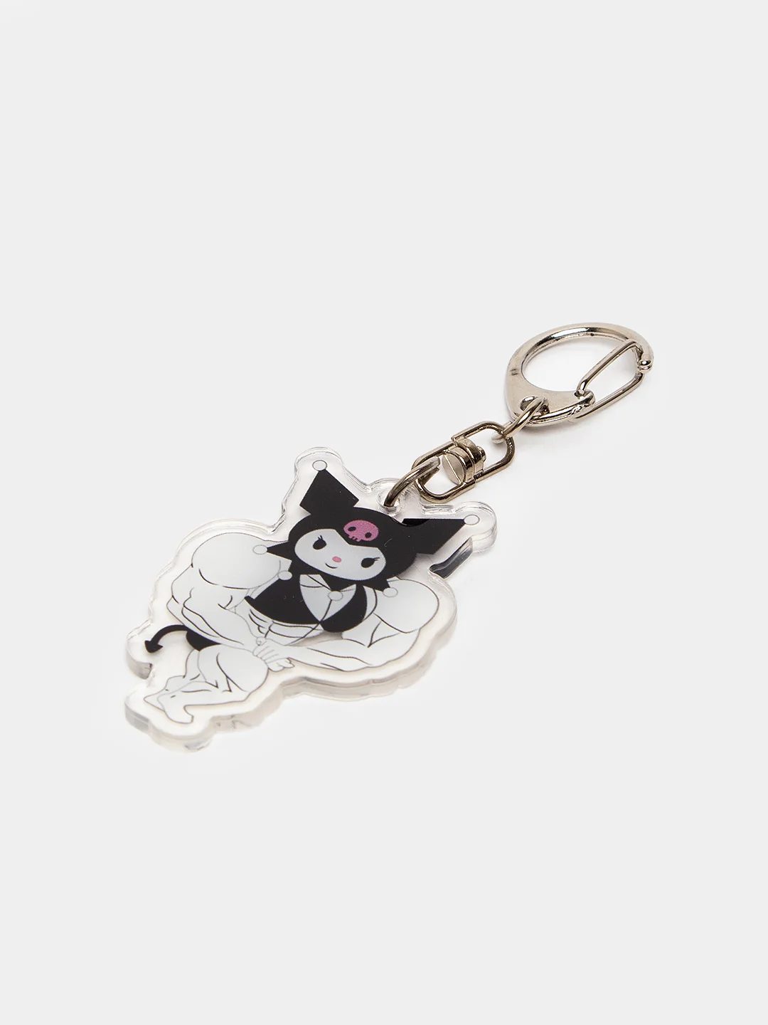 Тёмно-коричневый брелок для ключей акриловый Куроми, My Melody, Hello Kitty, двусторонний, аниме брелок