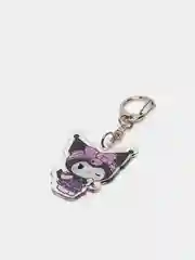 Тёмно-розовый брелок для ключей акриловый Куроми, My Melody, Hello Kitty, двусторонний, аниме брелок