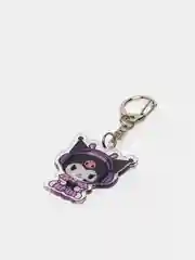 Аметистовый брелок для ключей акриловый Куроми, My Melody, Hello Kitty, двусторонний, аниме брелок