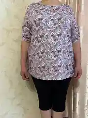 Комплект женский домашний, костюм из вискозы с бриджами, большие размеры