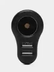 Серебряный устройство зарядное автомобильное, 1 выход, 2xUSB, 2А, 12/24В