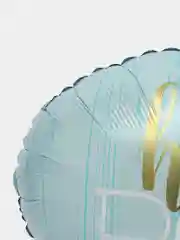 Небесно-голубой воздушный шар на выписку фольгированный