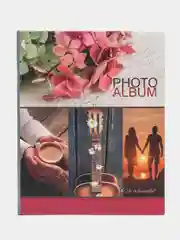 Вишнёвый фотоальбом "Love" 200 фото 10х15