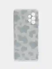 Золотистый хаки силиконовый чехол на Samsung Galaxy A52/A52s / Самсунг А52/A52s прозрачный, с рисунком