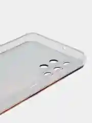 Светло-бежевый силиконовый чехол на Samsung Galaxy A32 / Самсунг А32 прозрачный с рисунком, защита камеры