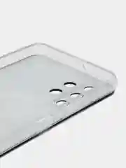 Бронзовый силиконовый чехол на Samsung Galaxy A32 / Самсунг А32 прозрачный с рисунком, защита камеры