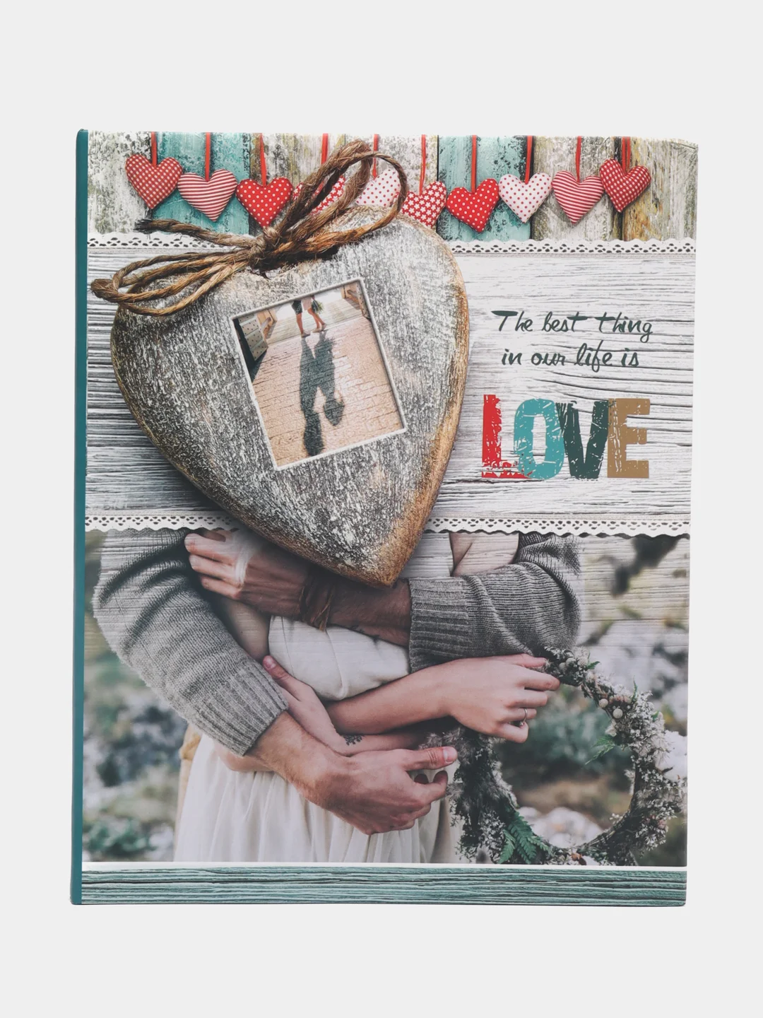 Бежевый фотоальбом "Love" 200 фото 10х15