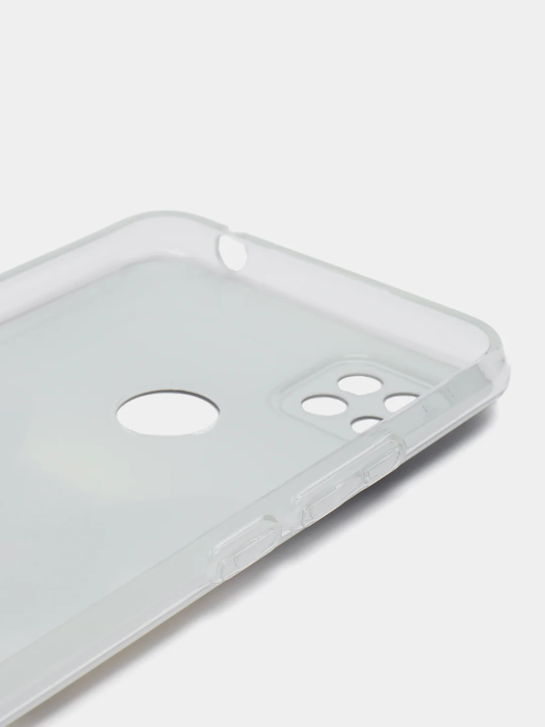 Синий меланж силиконовый чехол на Xiaomi Redmi 9C / Сяоми Редми 9С прозрачный с рисунком, защита камеры
