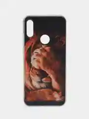 Светло-бежевый силиконовый чехол на Honor 8A/8A Pro/Huawei Y6 2019/Y6s / Хонор 8А прозрачный, с рисунком