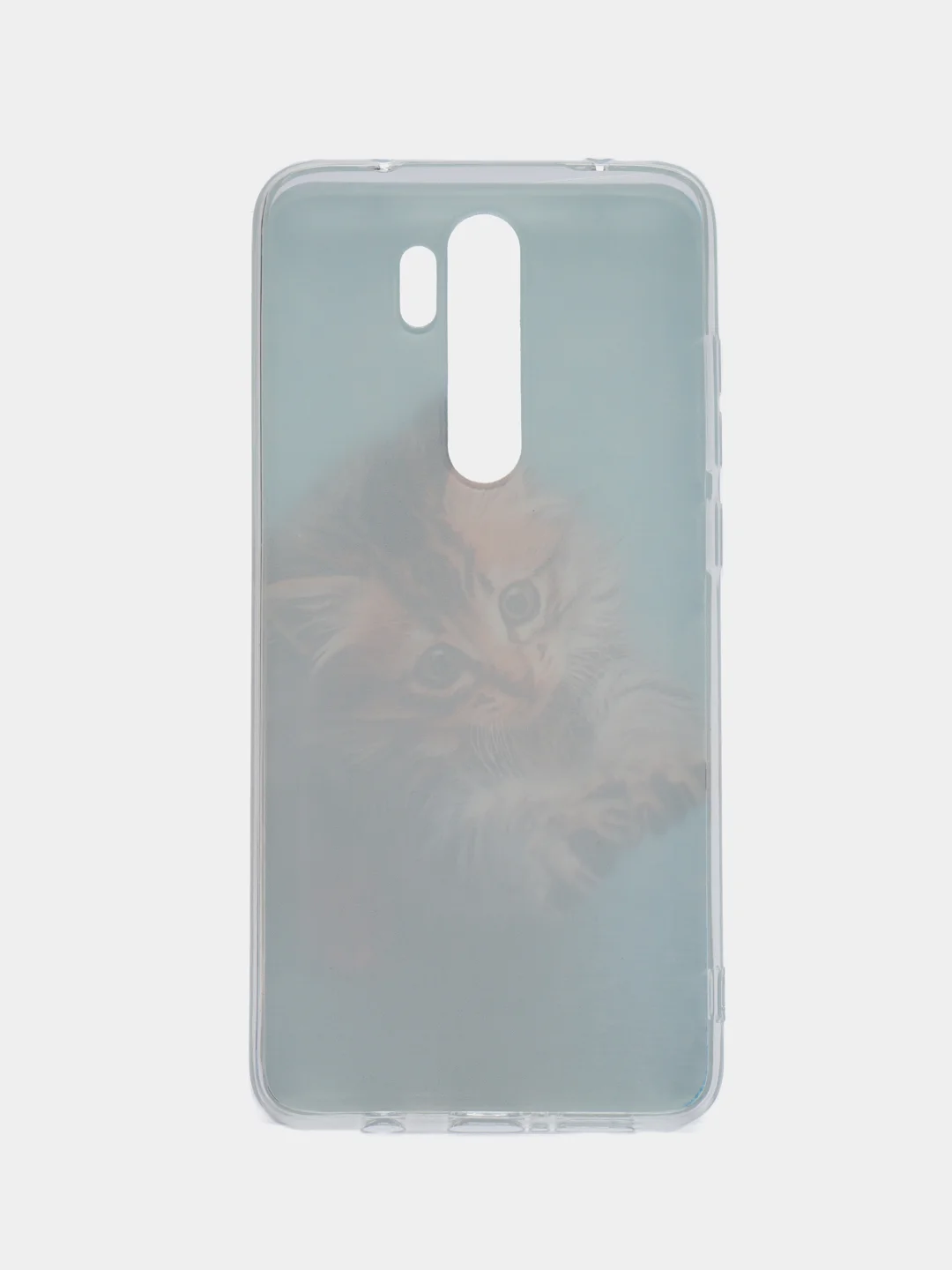 Светло-коричневый силиконовый чехол на Xiaomi Redmi Note 8 Pro / Сяоми Редми Нот 8 Про прозрачный с рисунком
