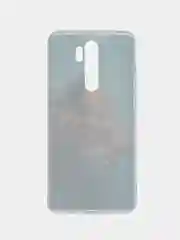 Светло-коричневый силиконовый чехол на Xiaomi Redmi Note 8 Pro / Сяоми Редми Нот 8 Про прозрачный с рисунком