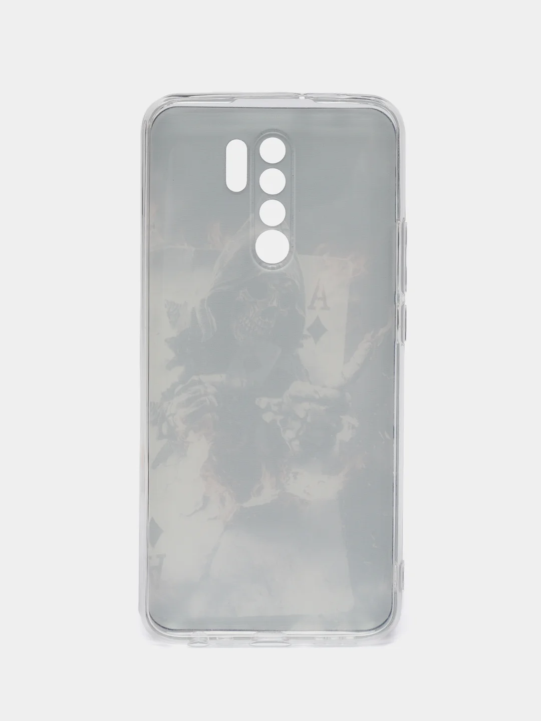 Песочный хаки силиконовый чехол на Xiaomi Redmi 9 / Сяоми Редми 9 прозрачный, с рисунком, защита камеры