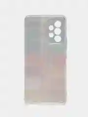 Бордовый чехол на Samsung Galaxy A53 5G / Галакси А53 5G прозрачный, с рисунком, защита камеры