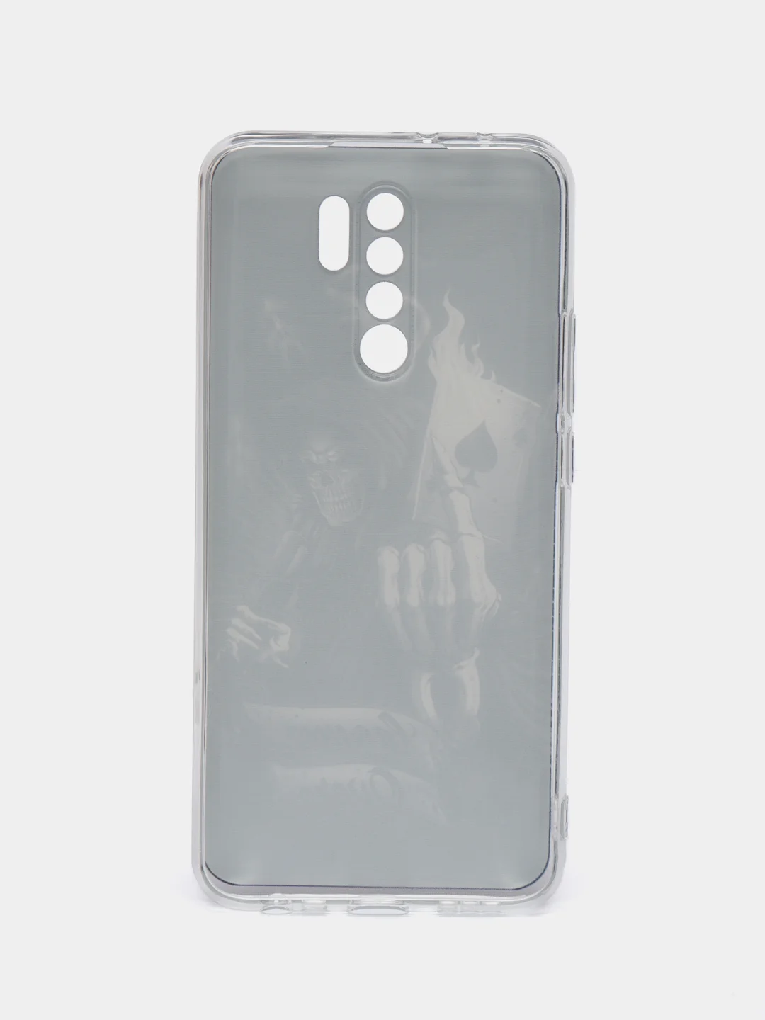 Оливковый силиконовый чехол на Xiaomi Redmi 9 / Сяоми Редми 9 прозрачный, с рисунком, защита камеры