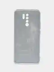 Оливковый силиконовый чехол на Xiaomi Redmi 9 / Сяоми Редми 9 прозрачный, с рисунком, защита камеры