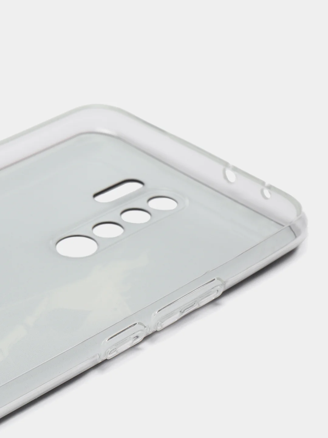 Оливковый силиконовый чехол на Xiaomi Redmi 9 / Сяоми Редми 9 прозрачный, с рисунком, защита камеры
