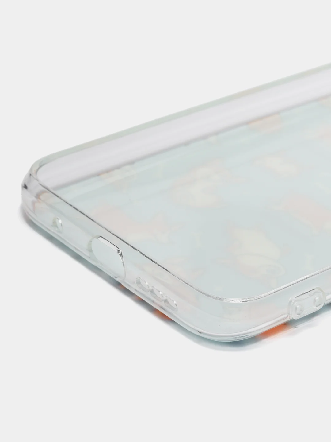 Светло-оранжевый силиконовый чехол на Xiaomi Redmi 9T / Редми 9Т прозрачный, с рисунком, защита камеры
