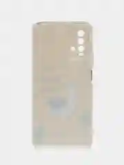 Горчичный силиконовый чехол на Xiaomi Redmi 9T / Редми 9Т прозрачный, с рисунком, защита камеры