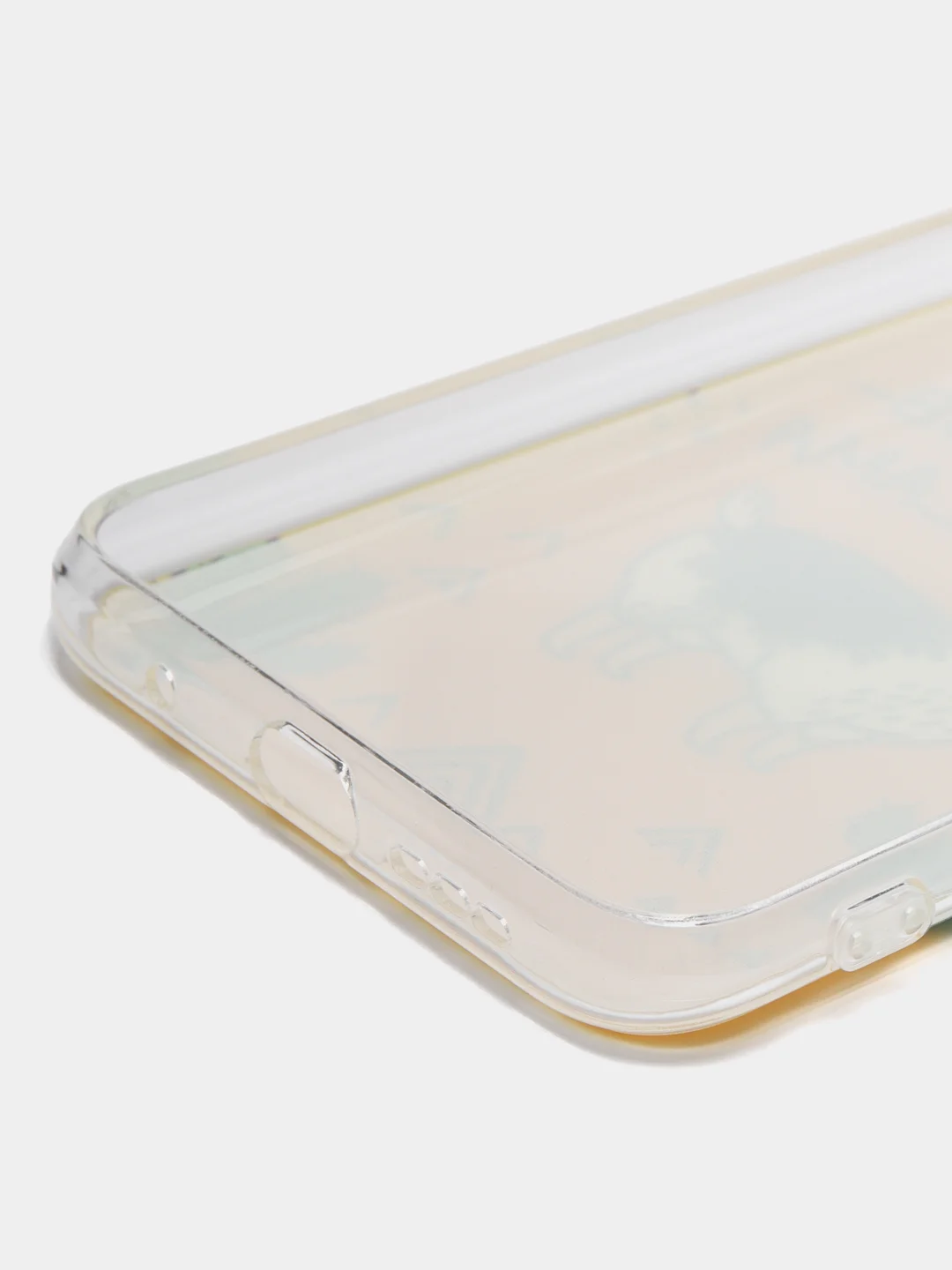 Горчичный силиконовый чехол на Xiaomi Redmi 9T / Редми 9Т прозрачный, с рисунком, защита камеры