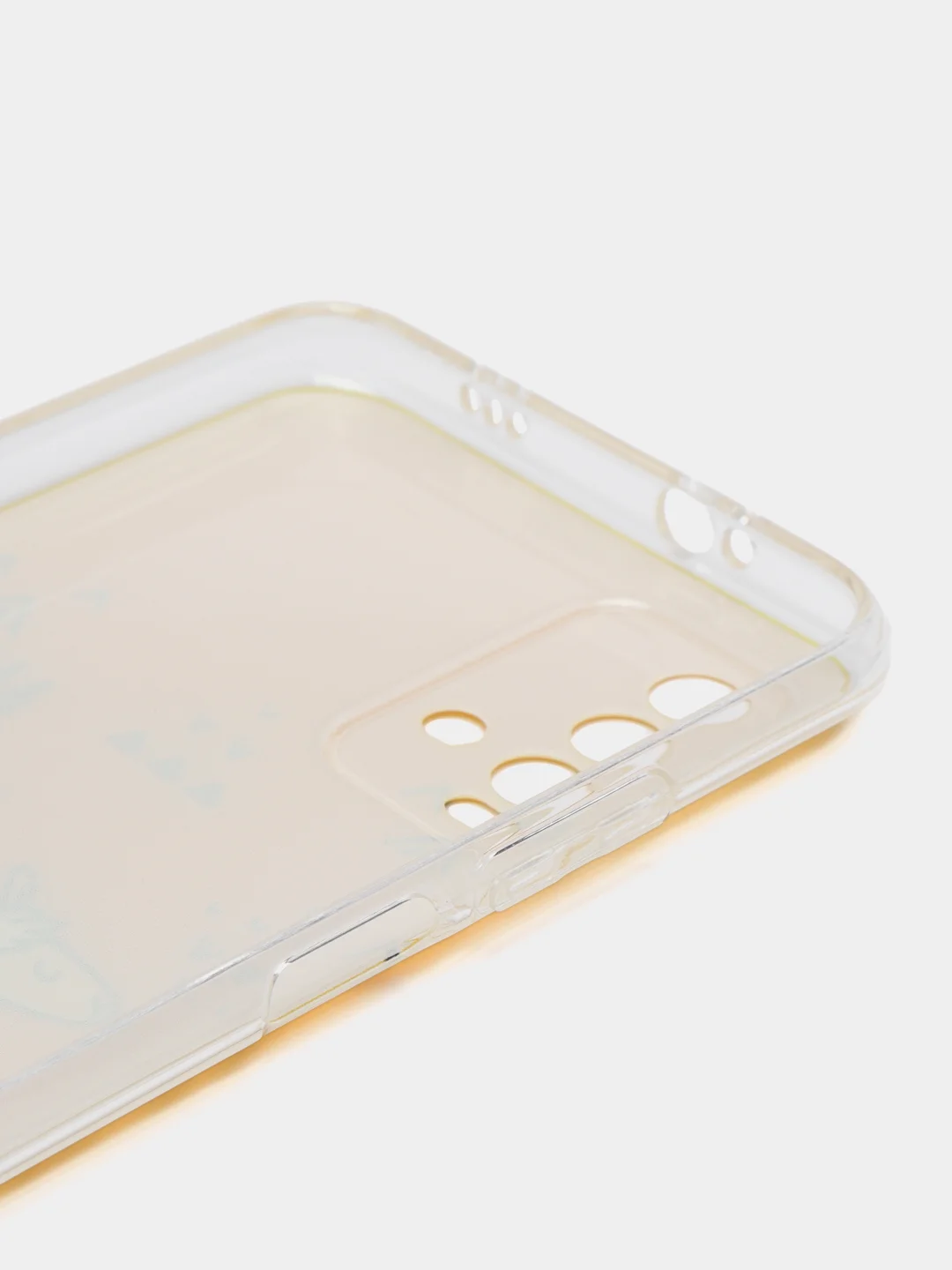 Горчичный силиконовый чехол на Xiaomi Redmi 9T / Редми 9Т прозрачный, с рисунком, защита камеры