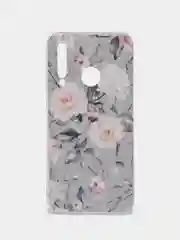 Кораллово-розовый чехол на Honor 10i/20 Lite 2019/20e/Huawei P Smart Plus 2019 / Хонор 10i прозрачный