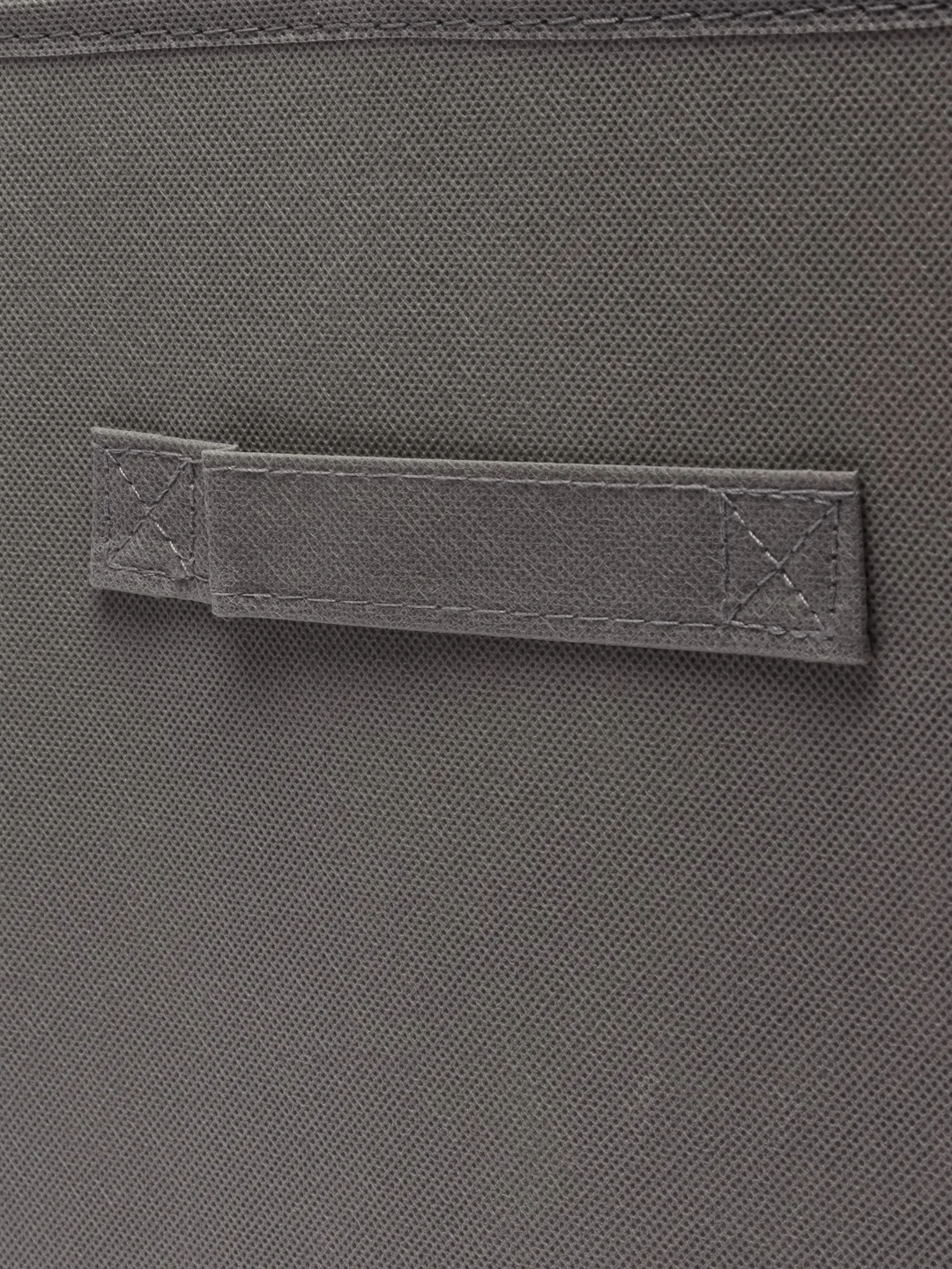 Серый короб, кофр, ящик, корзина, органайзер для хранения вещей