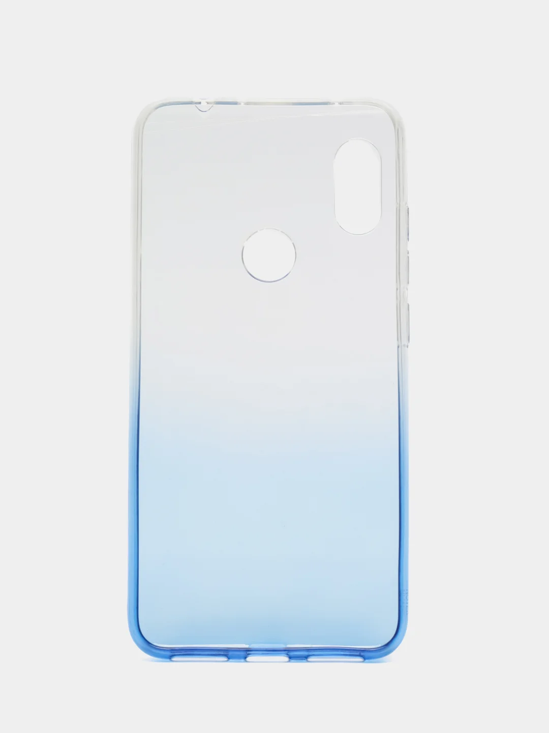 Голубой чехол на Xiaomi Redmi Note 6, силиконовый