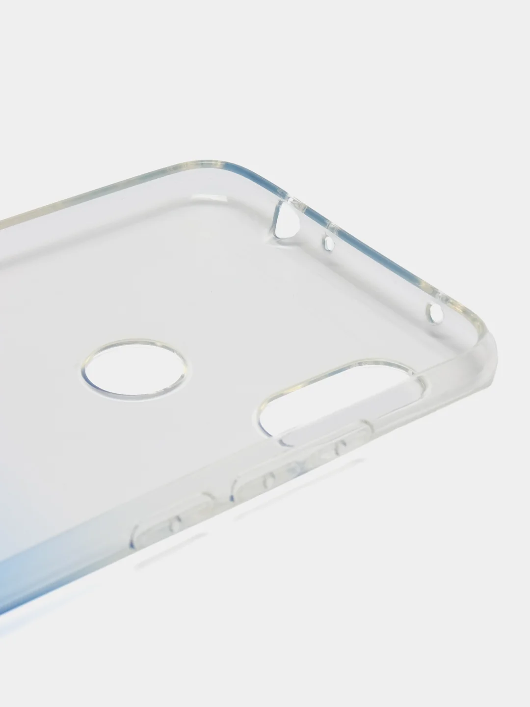 Голубой чехол на Xiaomi Redmi Note 6, силиконовый
