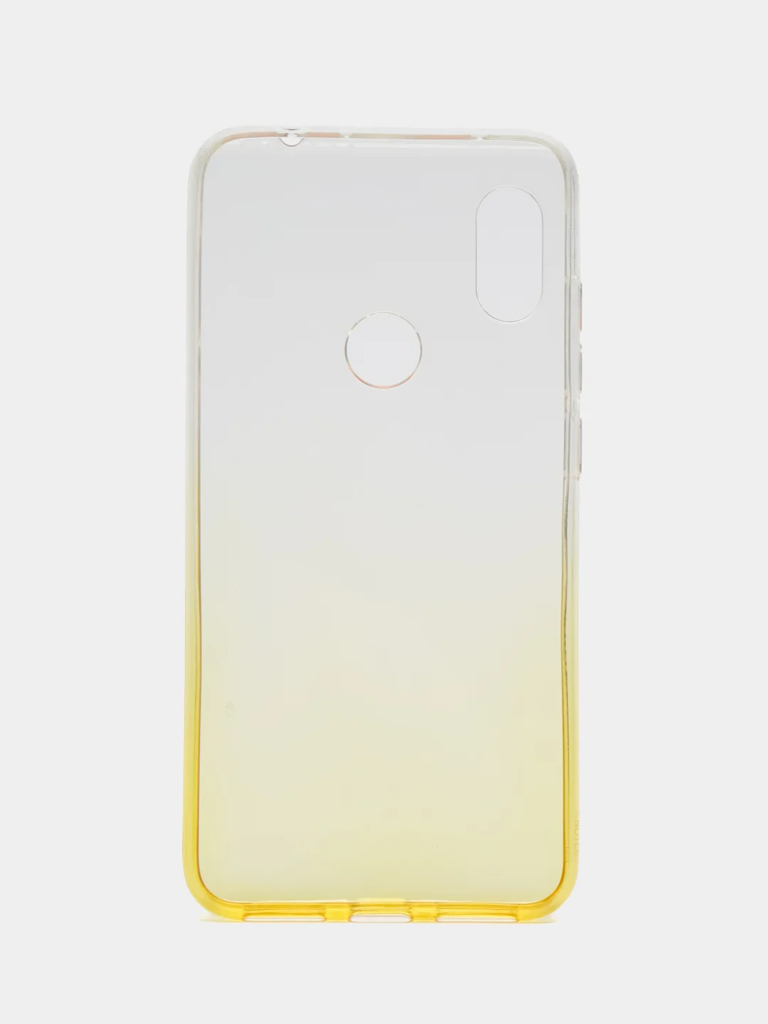 Желтый чехол на Xiaomi Redmi Note 6, силиконовый