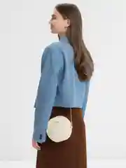 Бежевый рюкзак с сумкой и визитницей
