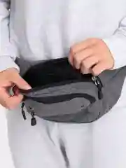 Серый сумка на пояс мужская и женская