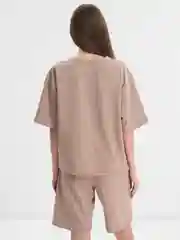 Зелёный хаки костюм женский, двойка, двухнитка, шорты с футболкой