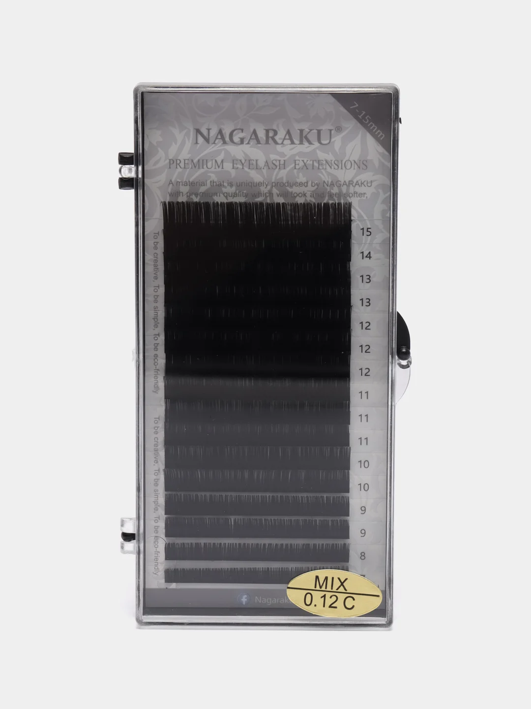 Ресницы для наращивания Nagaraku, микс 7-15 мм