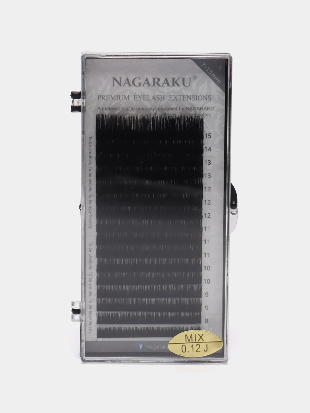 Ресницы для наращивания Nagaraku, микс 7-15 мм
