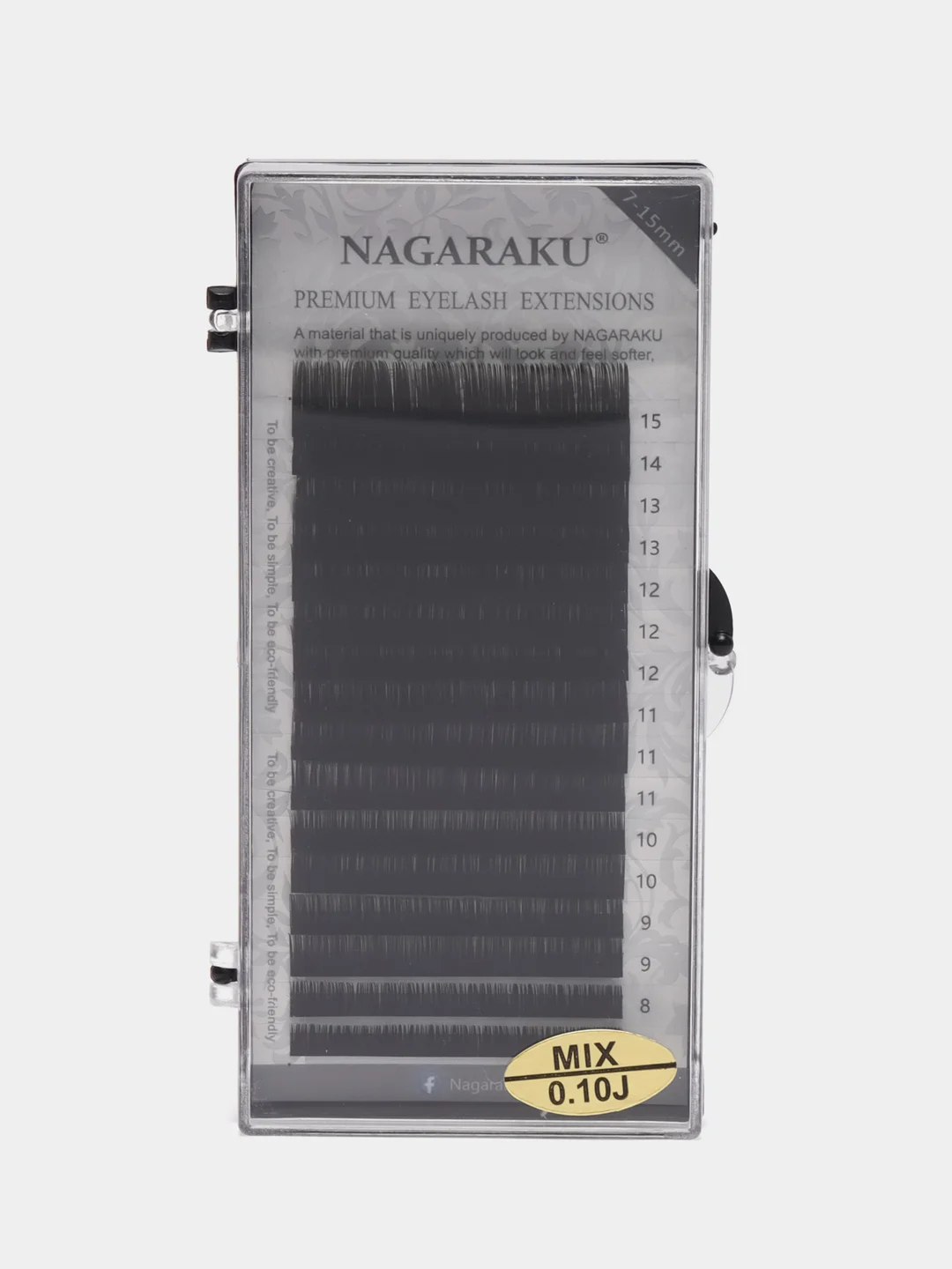 Ресницы для наращивания Nagaraku, микс 7-15 мм