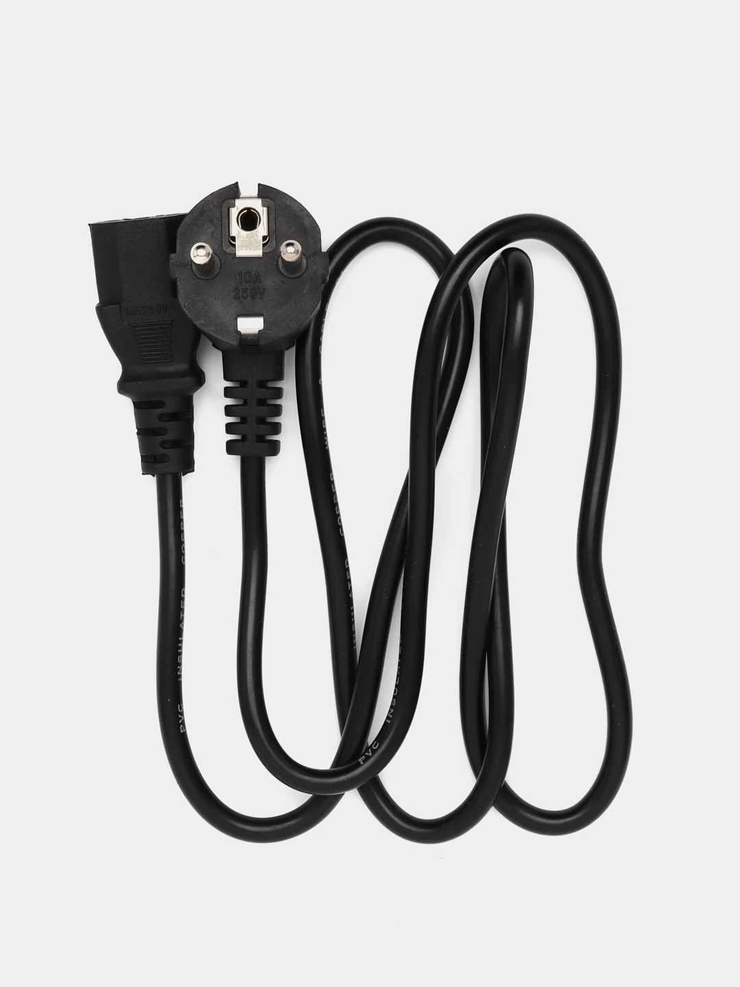 Универсальный кабель питания с заземлением Euro, 250V, 10A-16А - 1,2 м / 1,5 м