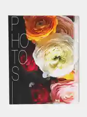 Черный фотоальбом на 200 фото "Цветы" Image Art