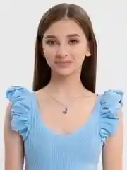 Фуксия цепочки парные для влюбленных, друзей "Радуга", "Best Friends", 40+5 см