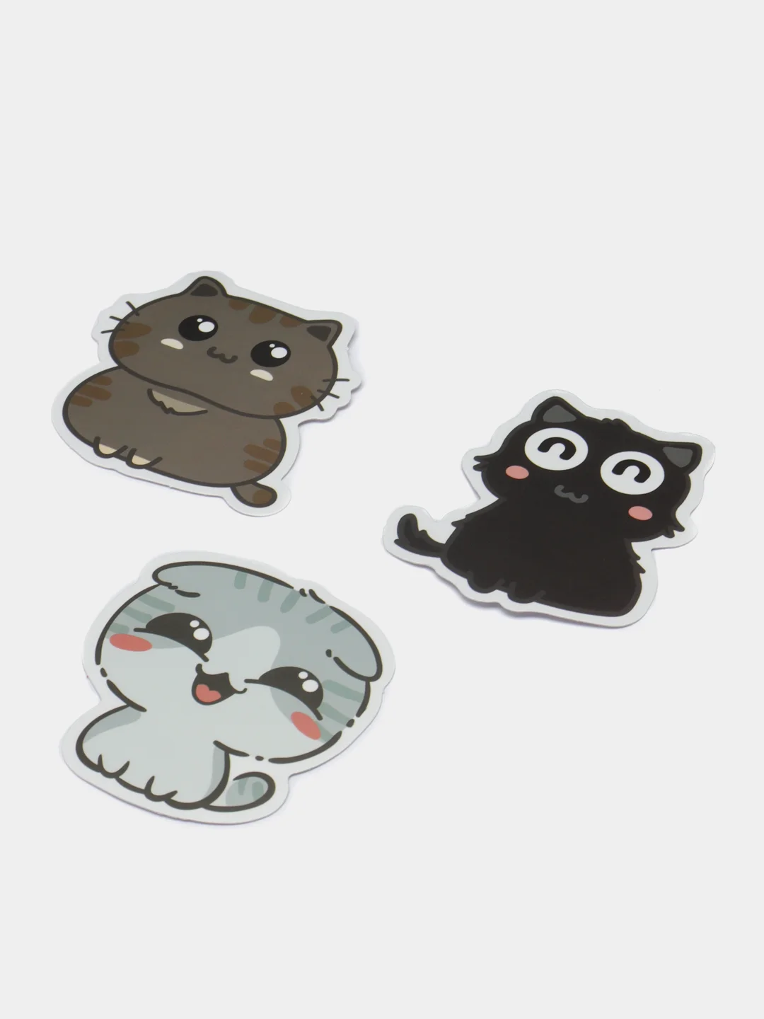 Коралловый набор наклеек с кошками, стикеры котики и лапки, детские, для девочек, 50 штук