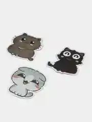 Коралловый набор наклеек с кошками, стикеры котики и лапки, детские, для девочек, 50 штук