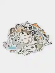 Коралловый набор наклеек с кошками, стикеры котики и лапки, детские, для девочек, 50 штук