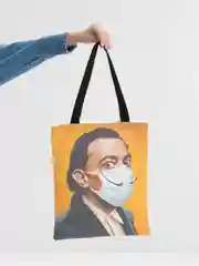 Белый сумка-шоппер