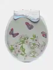 Фуксия сиденье для унитаза, крышка, стульчик, сидушка, накладка для туалета мягкое с рисунком