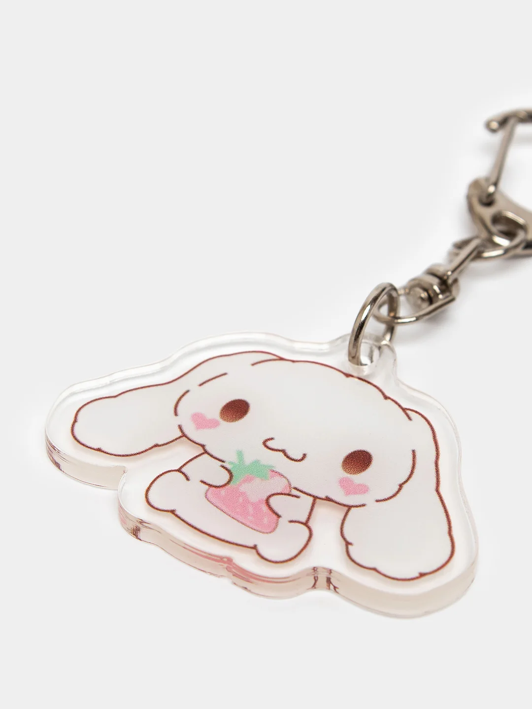 Белый брелок для ключей акриловый Куроми, My Melody, Hello Kitty, двусторонний, аниме брелок