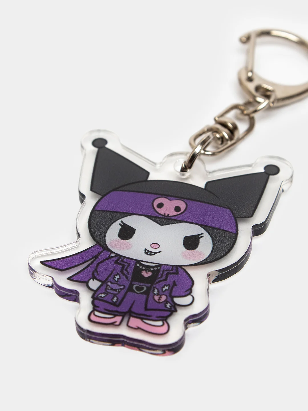 Слоновая кость брелок для ключей акриловый Куроми, My Melody, Hello Kitty, двусторонний, аниме брелок