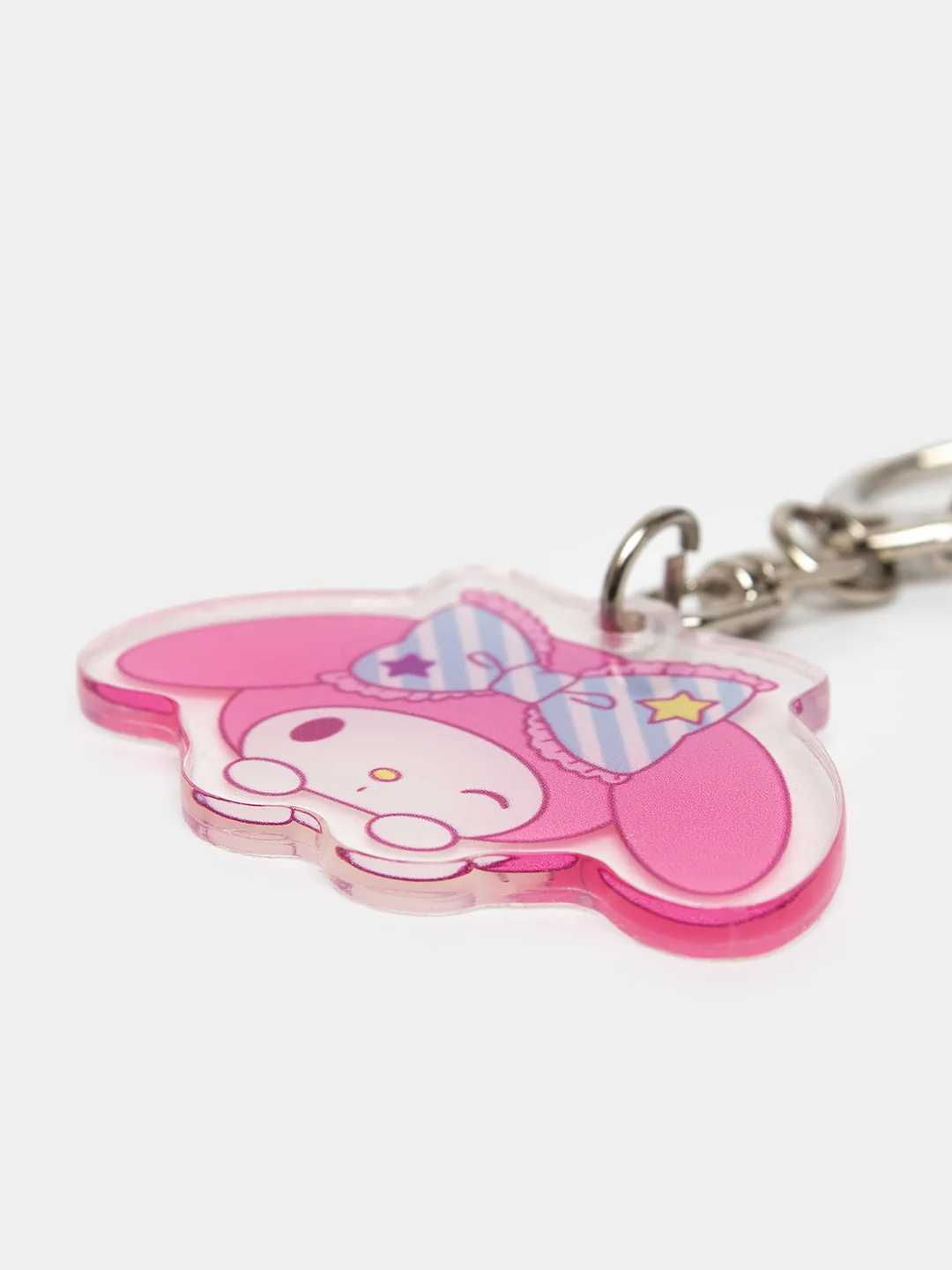 Розовый брелок для ключей акриловый Куроми, My Melody, Hello Kitty, двусторонний, аниме брелок