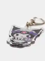 Темно-синий брелок для ключей акриловый Куроми, My Melody, Hello Kitty, двусторонний, аниме брелок
