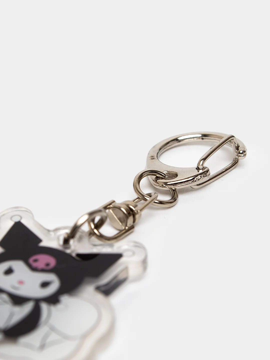 Тёмно-коричневый брелок для ключей акриловый Куроми, My Melody, Hello Kitty, двусторонний, аниме брелок
