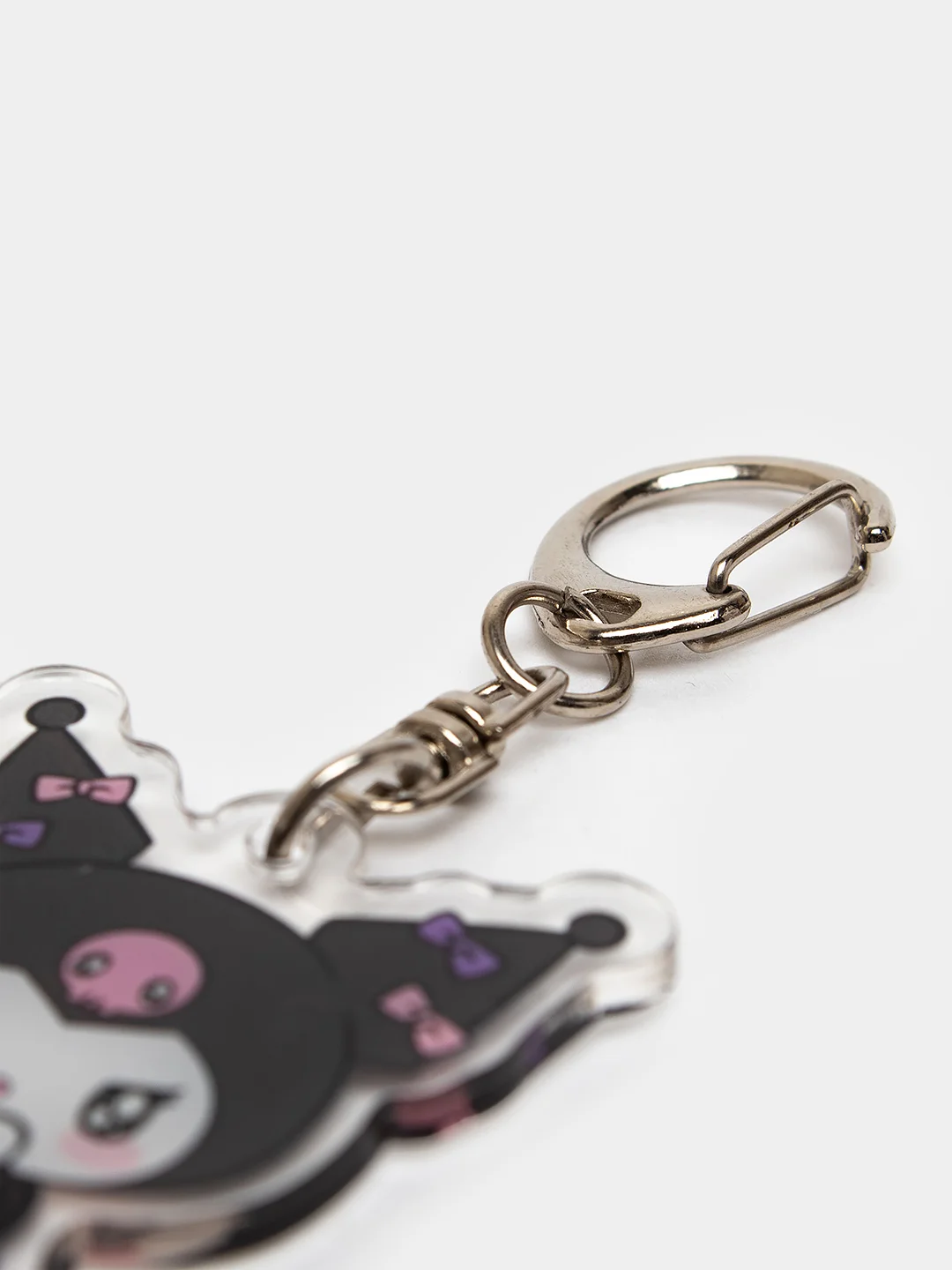 Тёмно-бирюзовый брелок для ключей акриловый Куроми, My Melody, Hello Kitty, двусторонний, аниме брелок