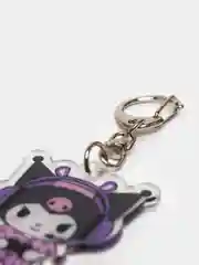 Аметистовый брелок для ключей акриловый Куроми, My Melody, Hello Kitty, двусторонний, аниме брелок